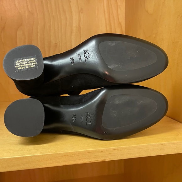 New AGL Suede Black Lisette Bootie Size 36.5 - Picture 3 of 11